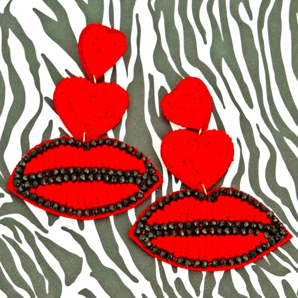 Valentine earrings
